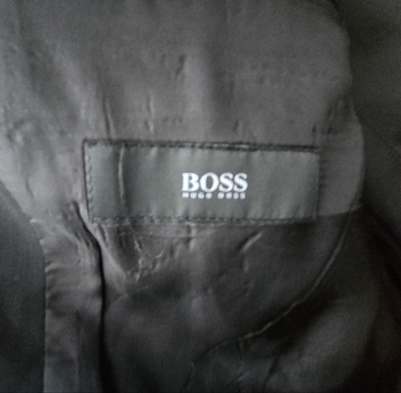 Hugo Boss  Einstein/Sigma Black 100% Wool USA Made 3 Btn Blazer Jacket ● 42R - Picture 2 of 6